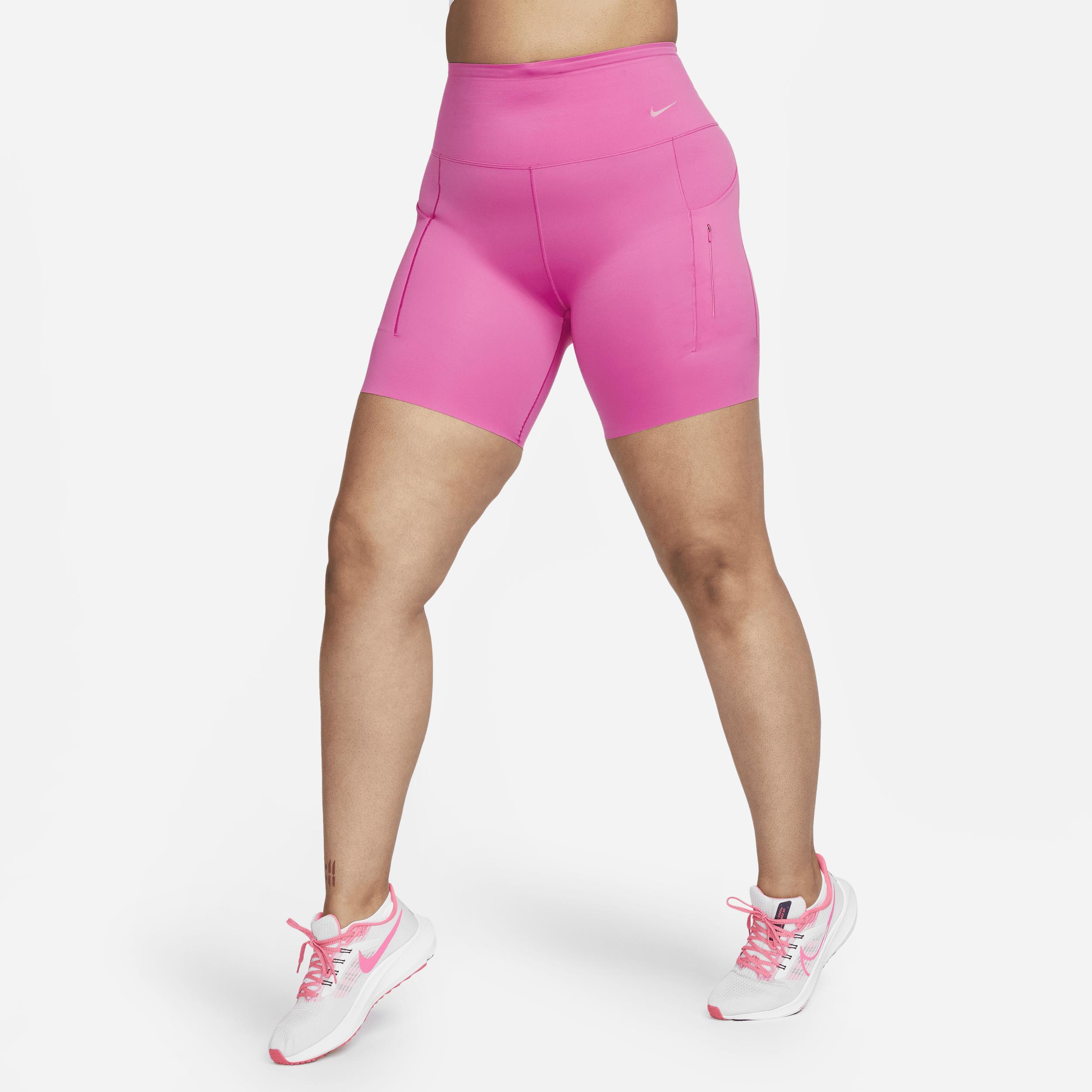 Nike Womens Go Firm-Support High-Waisted 8 Biker Shorts with Pockets Product Image