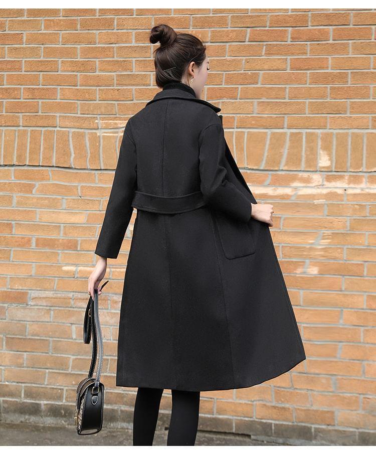 Plain Button-Up Coat Product Image