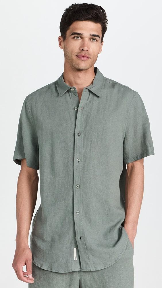 Onia Standard Short Sleeve Linen Shirt | Shopbop Product Image