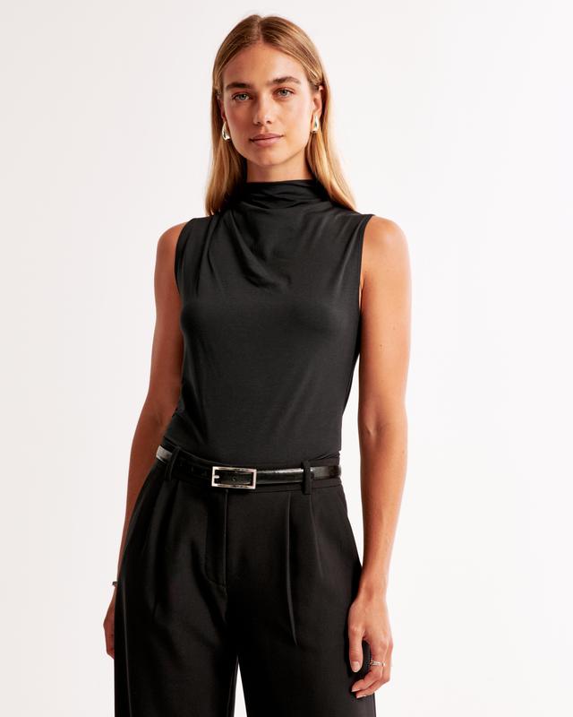 Sleeveless Grown-On Mockneck Top Product Image