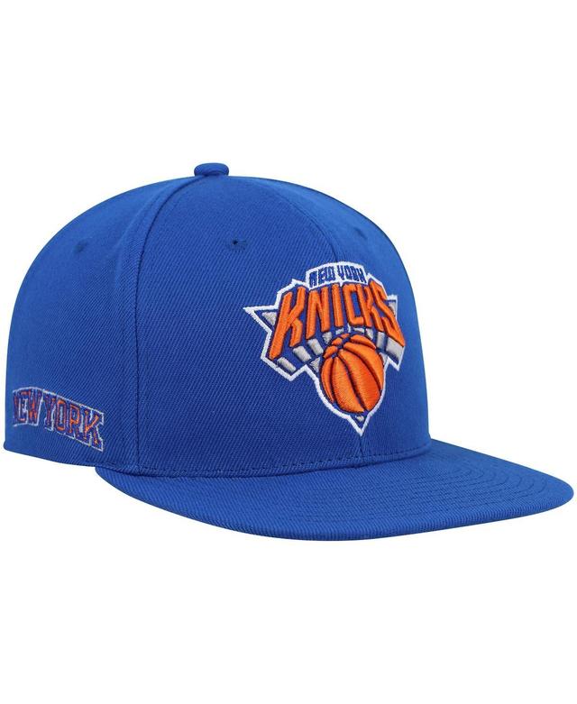 Mens Mitchell & Ness Royal New York Knicks Core Side Snapback Hat Product Image