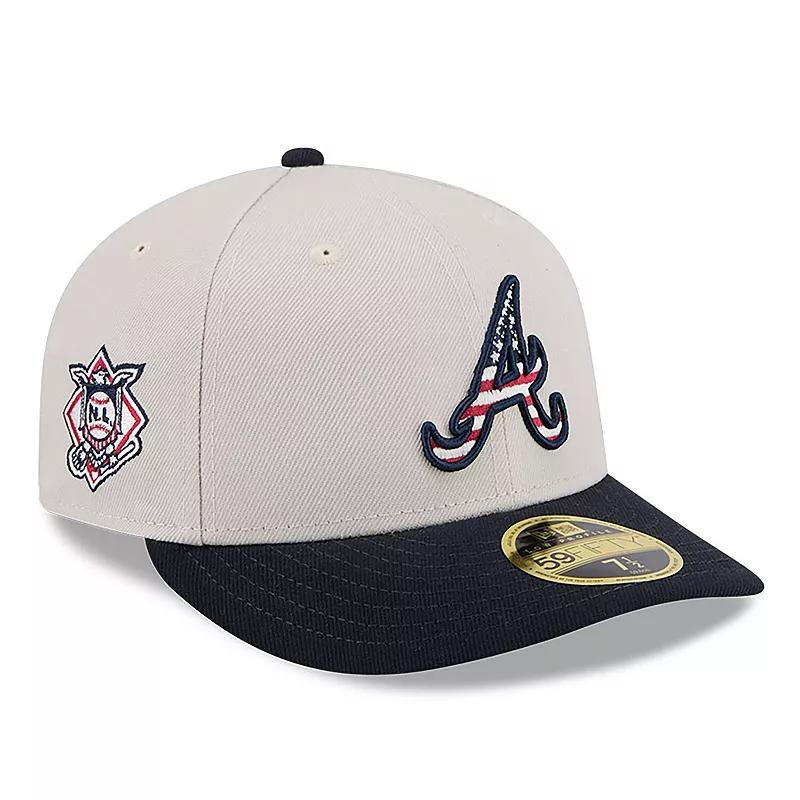 New Era Mens Black Atlanta Braves 2024 Fourth of July Low Profile 59FIFTY Fitted Hat Product Image