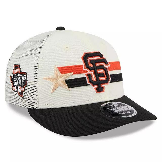 Mens New Era Cream/Black San Francisco Giants 2024 MLB All-Star Game Workout Meshback Low Profile 9FIFTY Snapback Hat Product Image