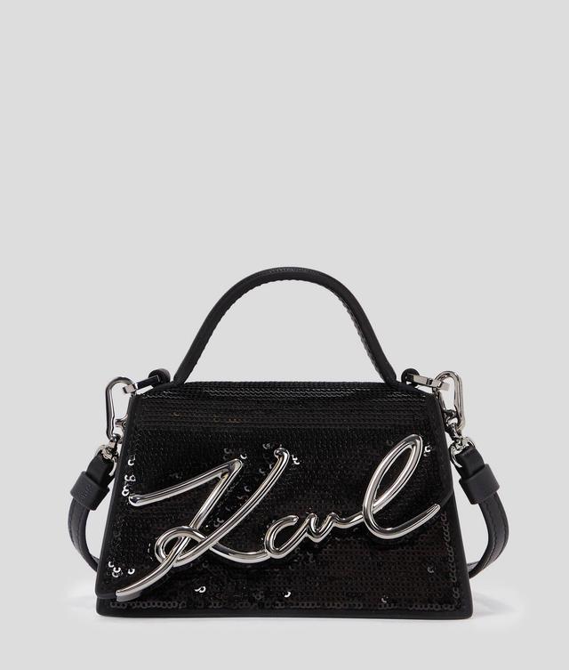 K/SIGNATURE SEQUIN NANO BAG Product Image