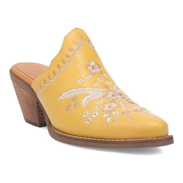 Dingo Wildflower Leather Floral Embroidered Western Mules Product Image