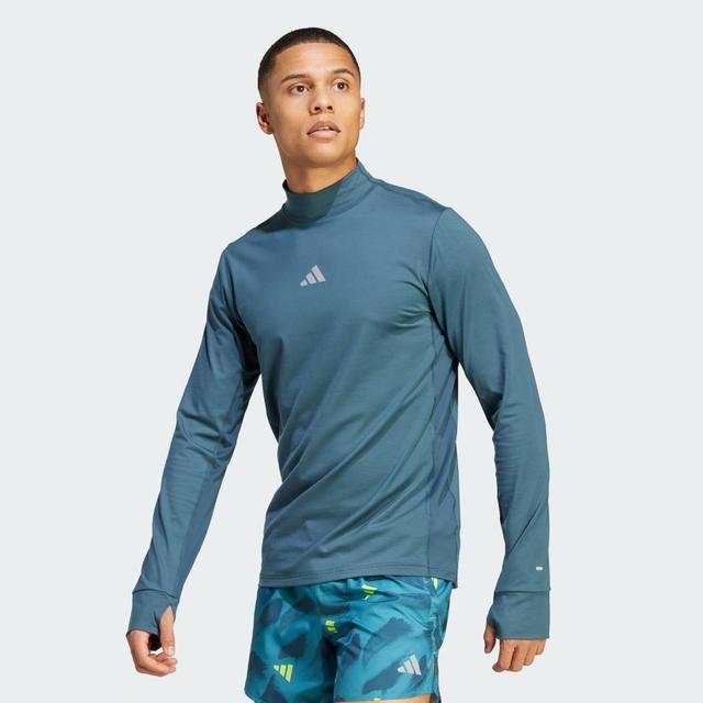 adidas Ultimate Long Sleeve Tee Arctic Night M Mens Product Image