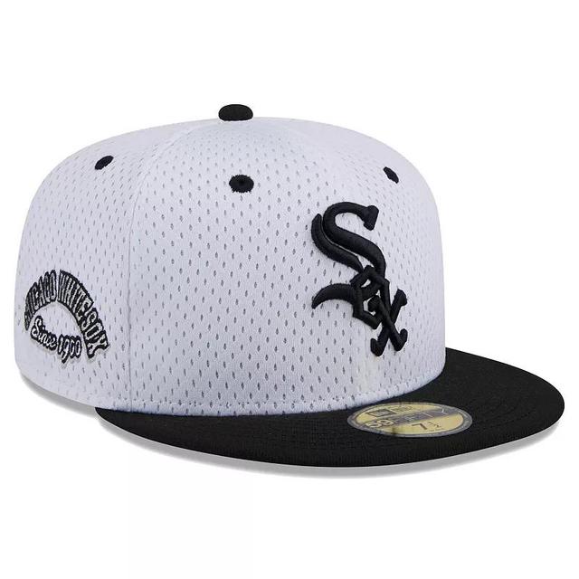 Mens New Era Chicago Sox Throwback Mesh 59FIFTY Fitted Hat Product Image