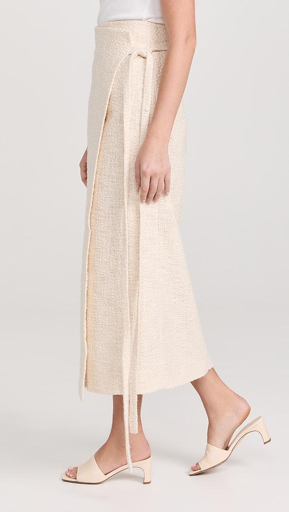 Another Tomorrow Tweed Wrap Skirt | Shopbop Product Image