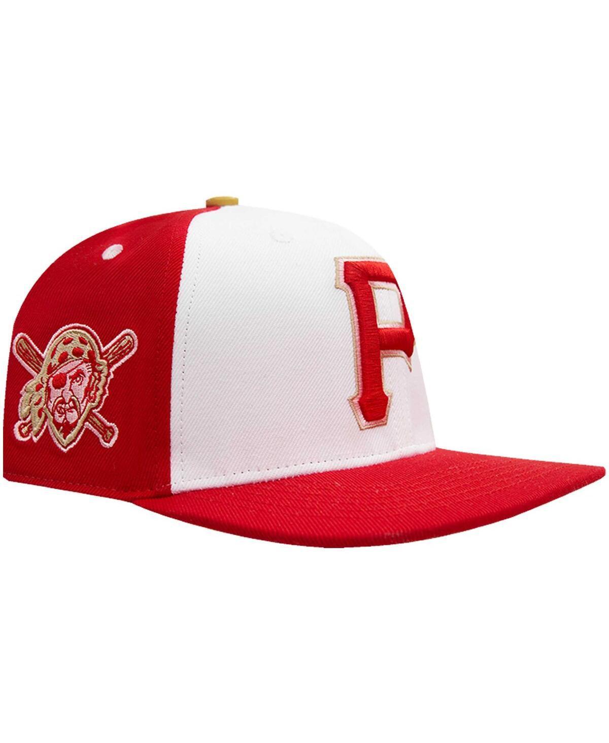 Mens Pro Standard White Pittsburgh Pirates Strawberry Ice Cream Drip Snapback Hat - White Product Image