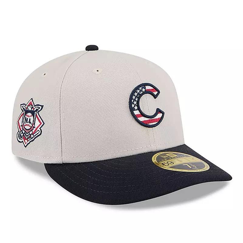 New Era Mens Black Chicago Cubs 2024 Fourth of July Low Profile 59FIFTY Fitted Hat Product Image