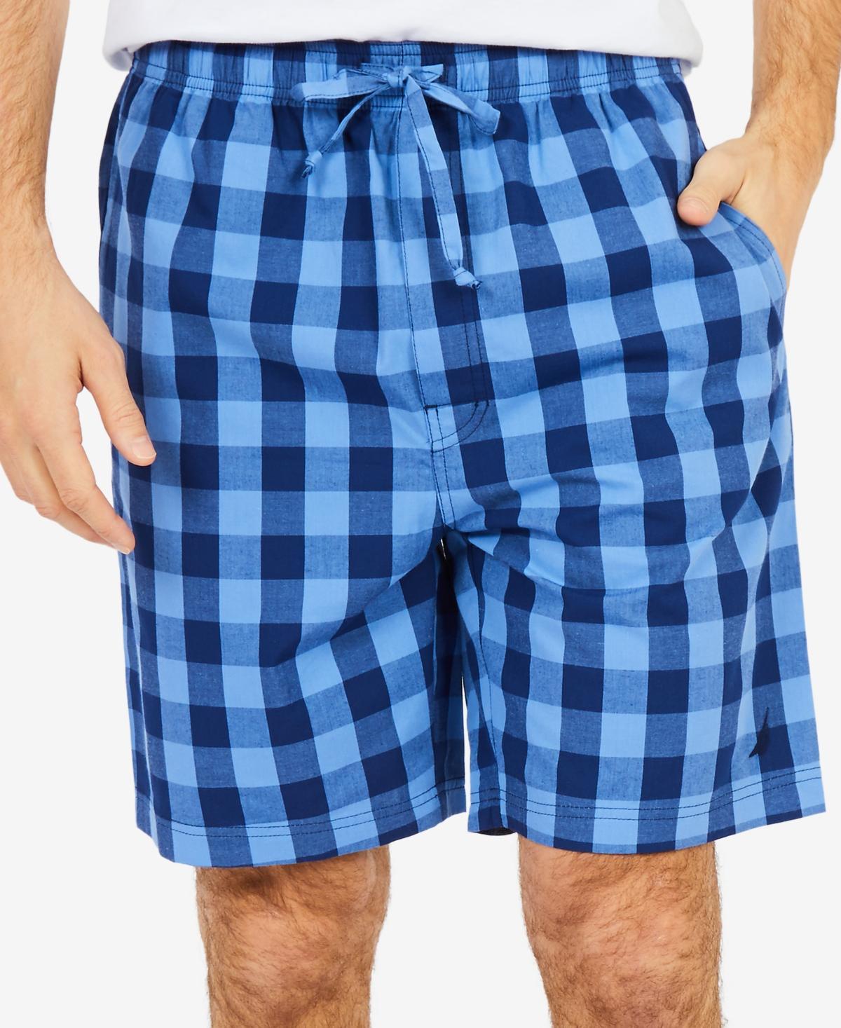 Nautica Men's Buffalo Plaid Sleep Shorts, Navy, X-Large Product Image