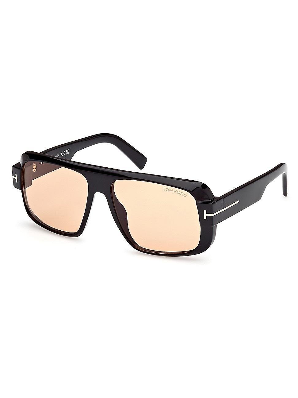 Mens Turner 58MM Navigator Sunglasses Product Image