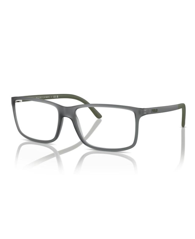 Polo Ralph Lauren Mens Eyeglasses, PH2126 - Matte Transparent Grey Product Image