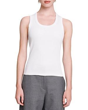 Maje Tanko Patch Detail Tank Top Product Image