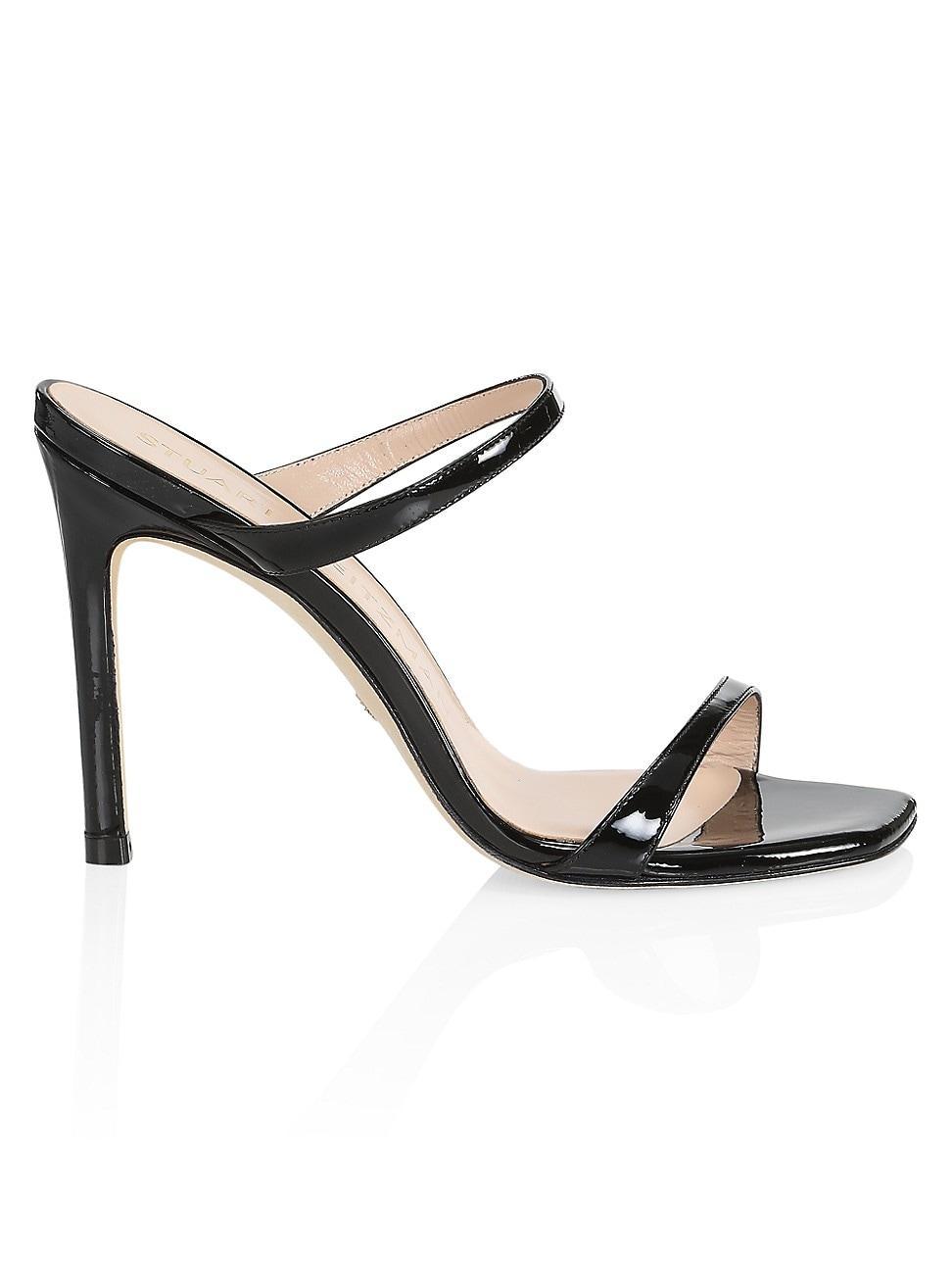 Stuart Weitzman Aleena 100 Mule in Black. - size 8 (also in 10, 6, 6.5, 7, 7.5, 8.5, 9, 9.5) Product Image