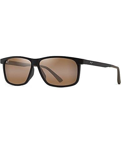 Maui Jim Mens Pulama PolarizedPlus2 59mm Rectangle Sunglasses Product Image