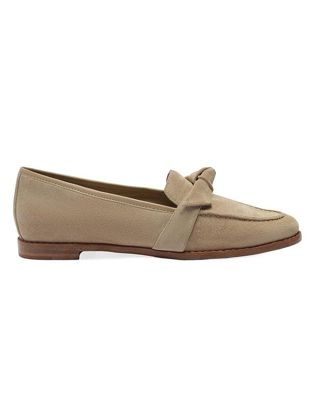 Womens Clarita Suede Penny Loafers Product Image