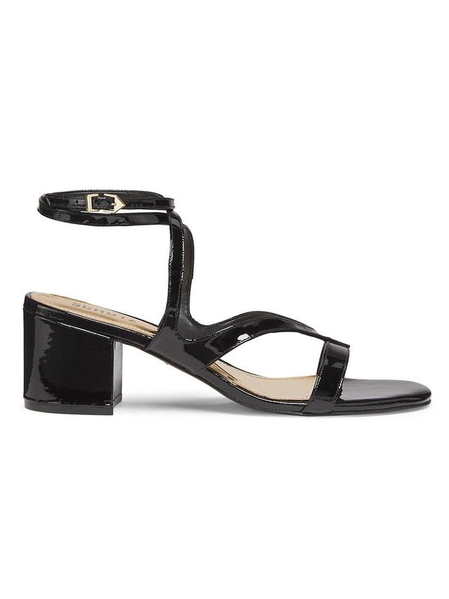 Womens Stephanie Block 65MM Patent Leather Sandals Product Image