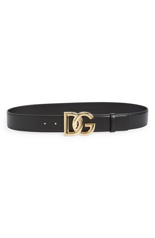 Dolce & Gabbana DG Logo Leather Belt Product Image