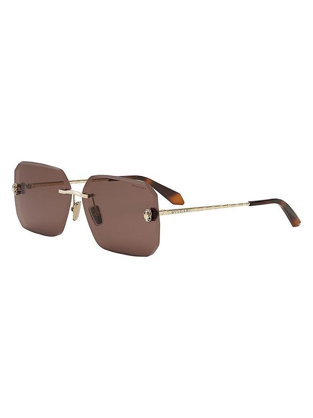 Womens Serpenti 62MM Rectangular Sunglasses Product Image