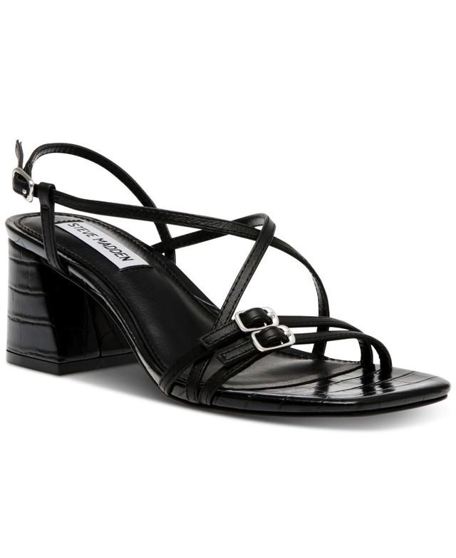 Steve Madden Womens Arline Strappy Block Heel Sandals Product Image