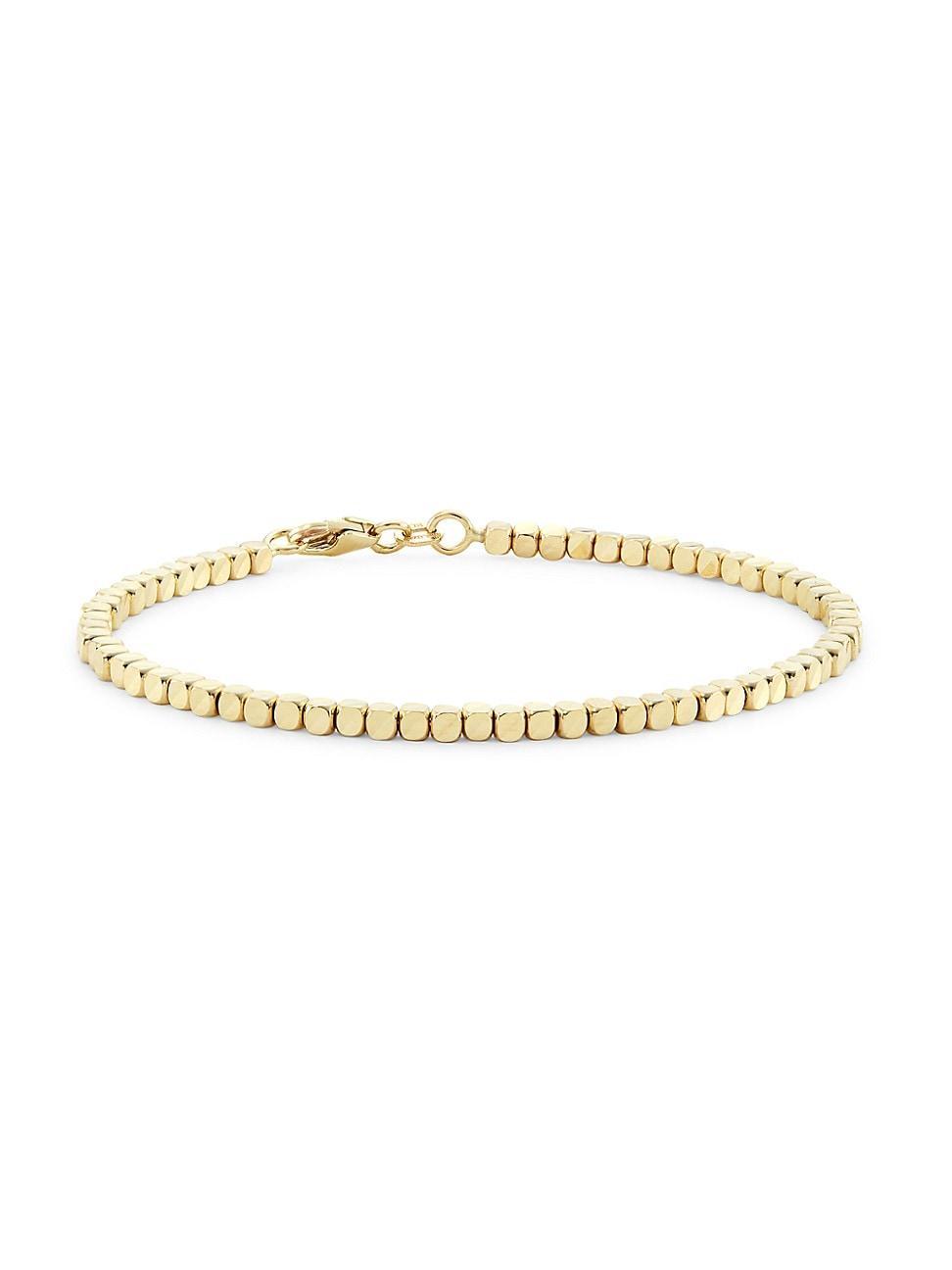 Womens 14K Yellow Gold Beaded Bracelet Product Image