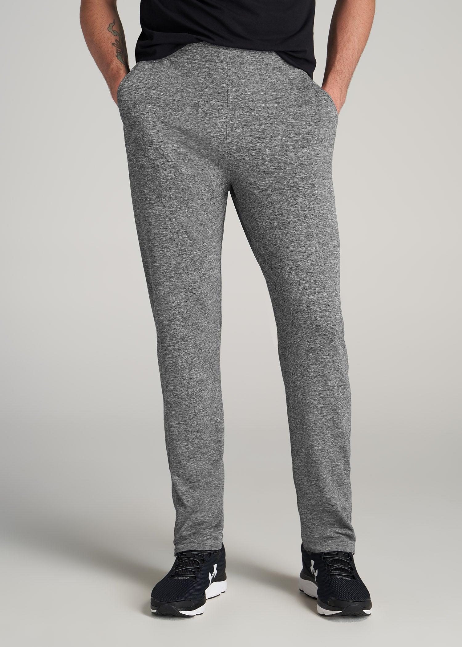 A.T. Performance Zip Bottom Pants for Tall Men in Grey Mix Product Image