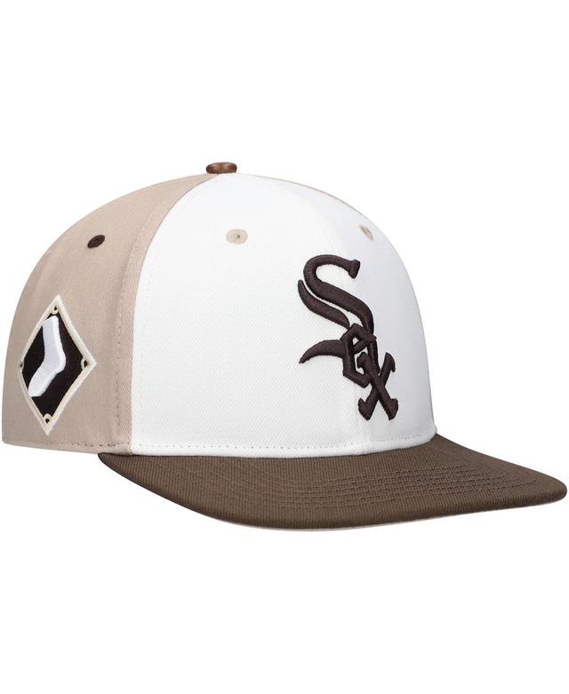 Mens Pro Standard White Chicago White Sox Chocolate Ice Cream Drip Snapback Hat - White Product Image