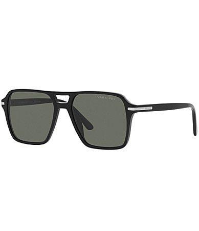 Prada 55mm Polarized Navigator Sunglasses Product Image