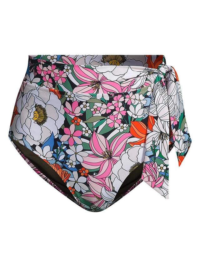 Womens Mid-Rise Double-Tie Bikini Bottom Product Image