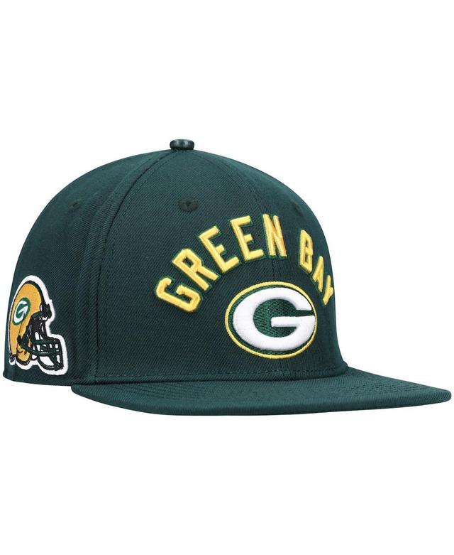 Mens Pro Standard Green Green Bay Packers Stacked Snapback Hat Product Image