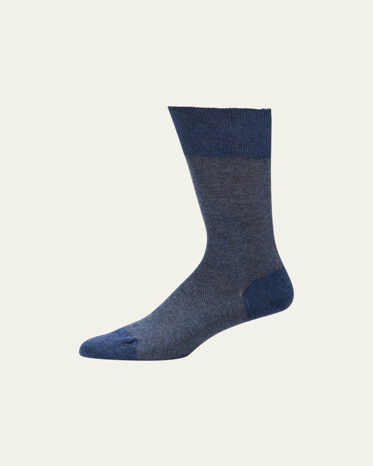 Mens Cotton-Cashmere Blend Crew Socks Product Image