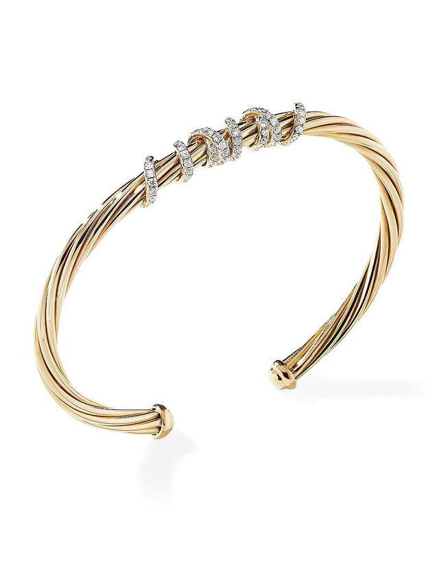 Womens Helena Center Station Bracelet In 18K Yellow Gold With Diamonds Product Image