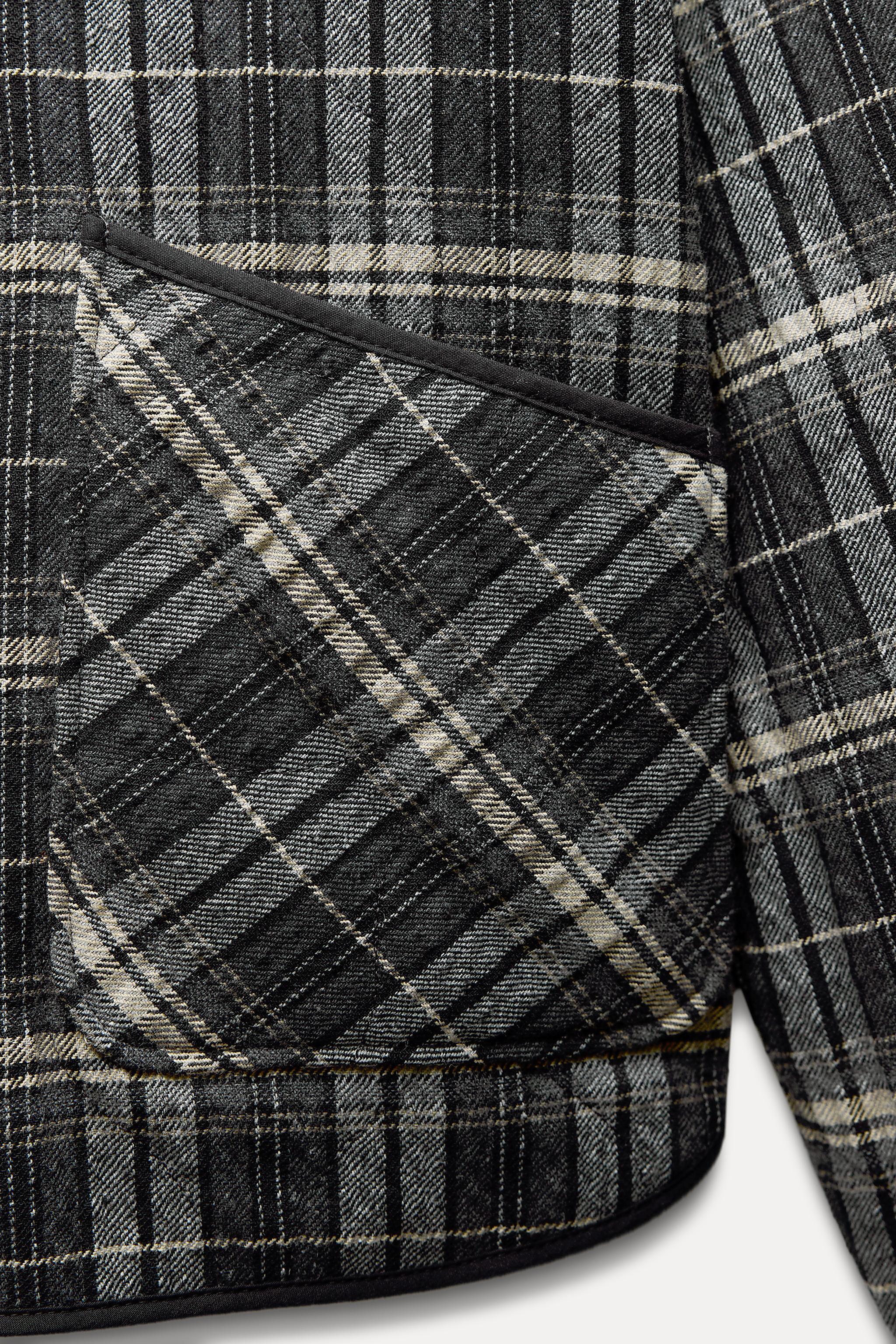 PLAID PUFFER JACKET Product Image