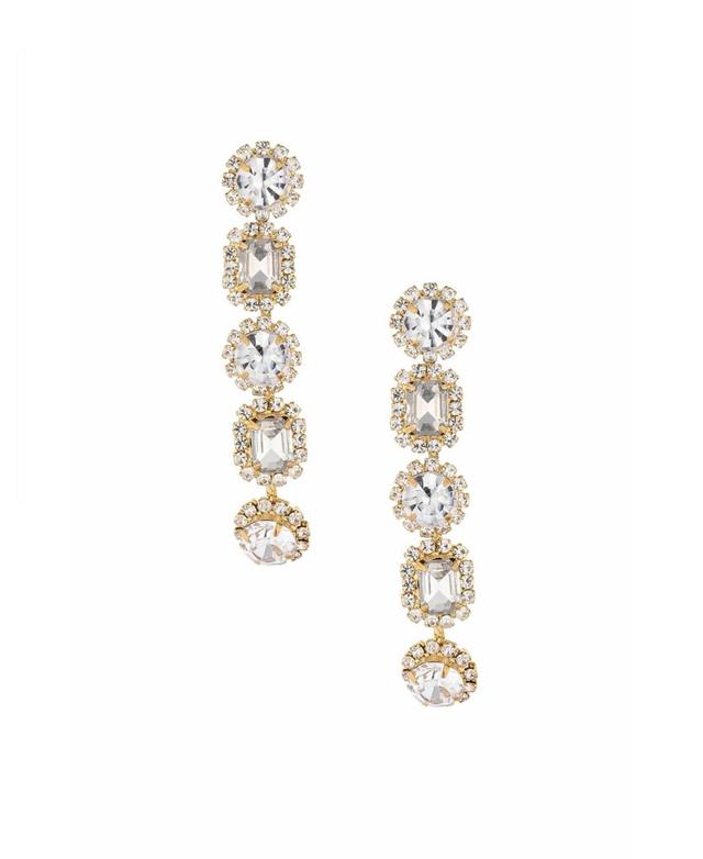 Ettika Glam Crystal Drop Earrings Product Image