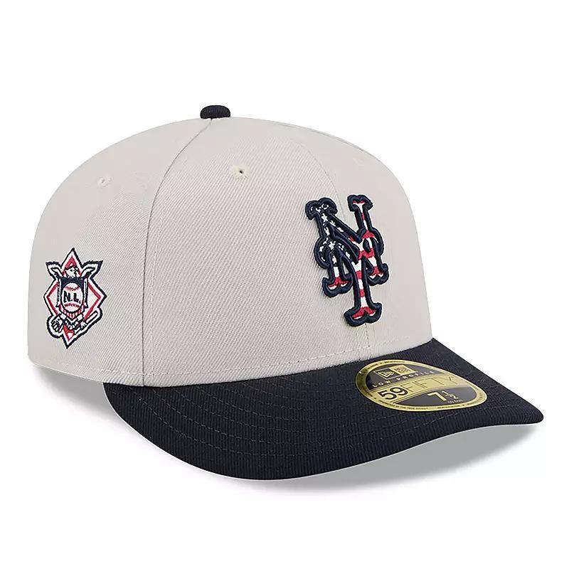 Mens New Era Khaki/Black New York Mets 2024 Fourth of July Low Profile 59FIFTY Fitted Hat Product Image