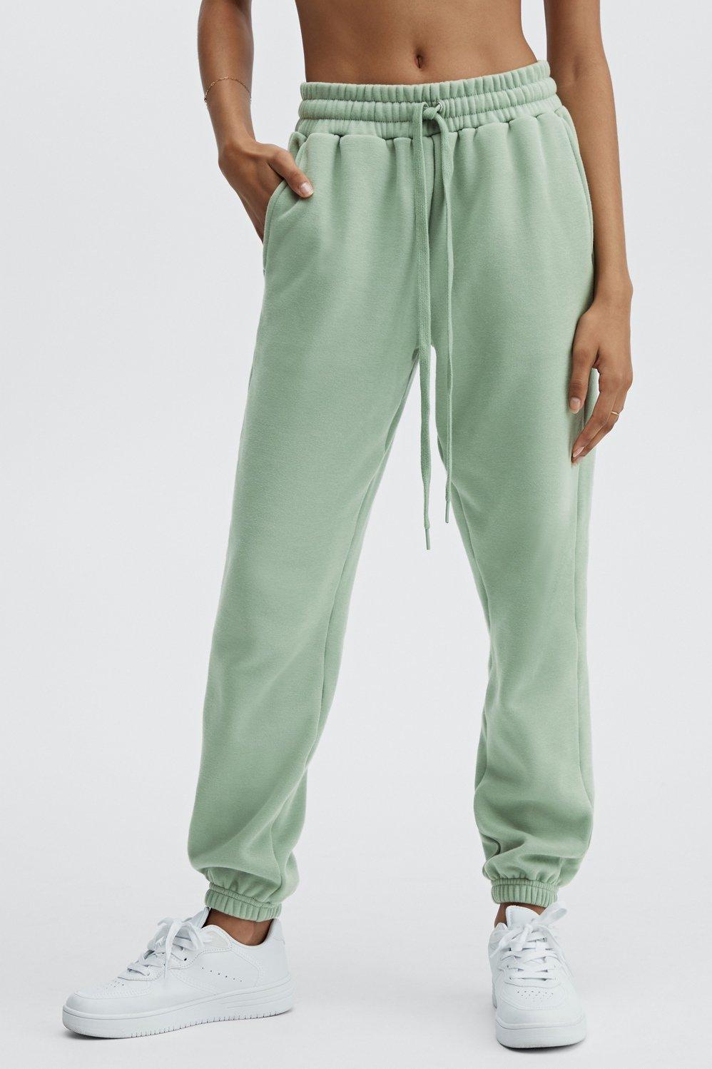 Fabletics Eco Go-To Sweatpant Womens green plus Size 4X Product Image