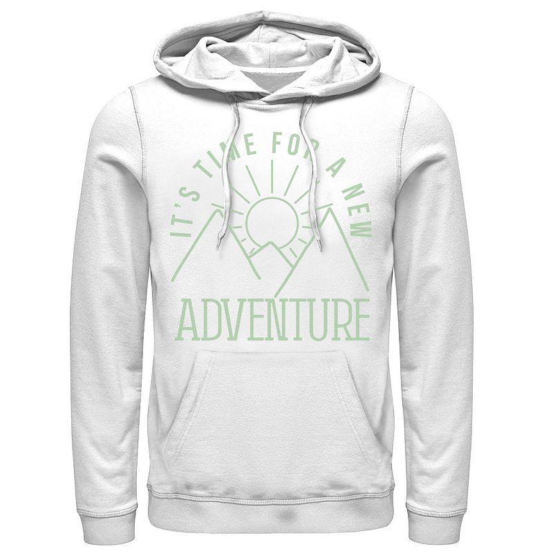 Mens Its Time For A New Adventure Line Art Hoodie Product Image