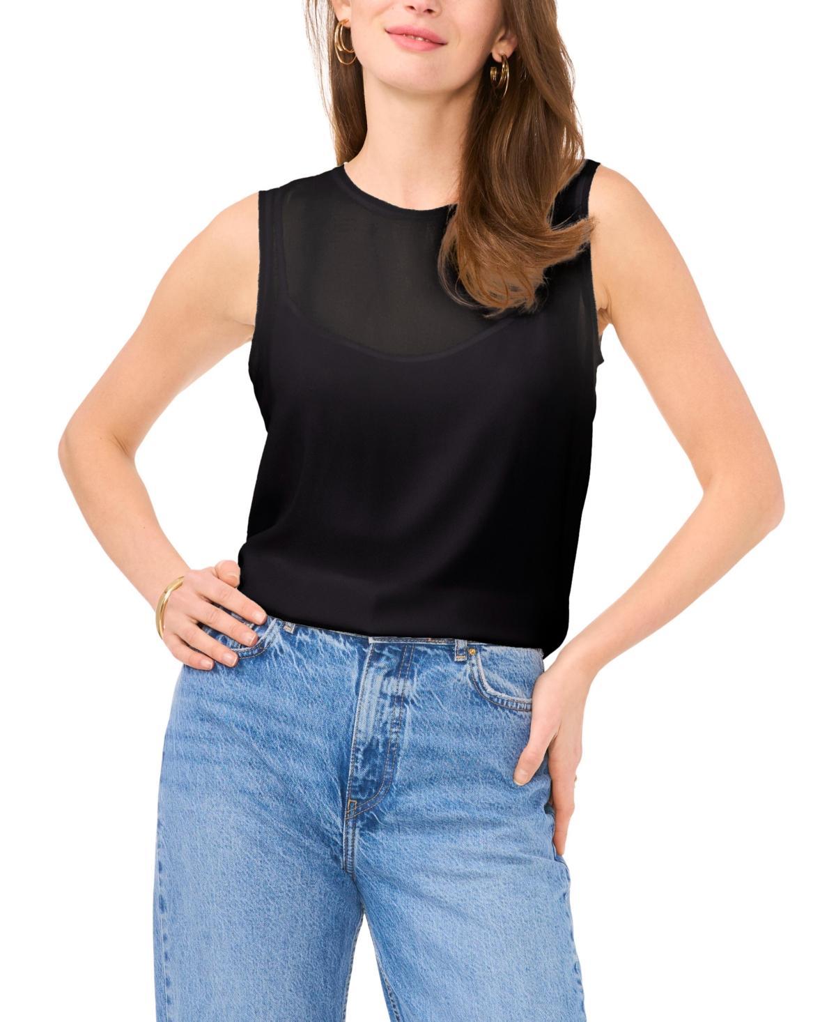 Vince Camuto Womens Layered Sleeveless Top Product Image