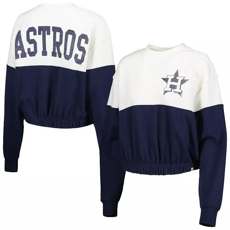 Womens 47 /Navy Houston Astros Take Two Bonita Pullover Sweatshirt Product Image