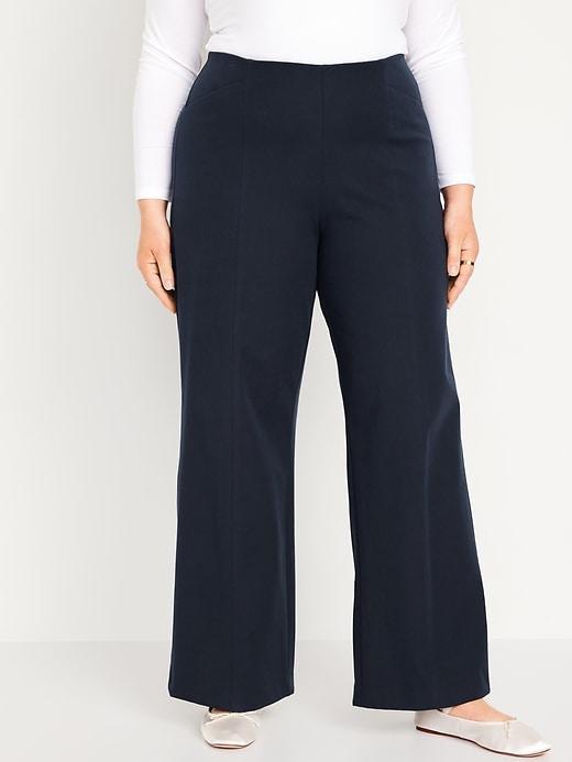 High-Waisted Pull-On Pixie Wide-Leg Pants Product Image