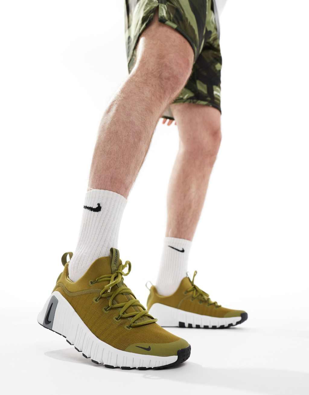 Nike Training Free Metcon 6 sneakers in khaki Product Image