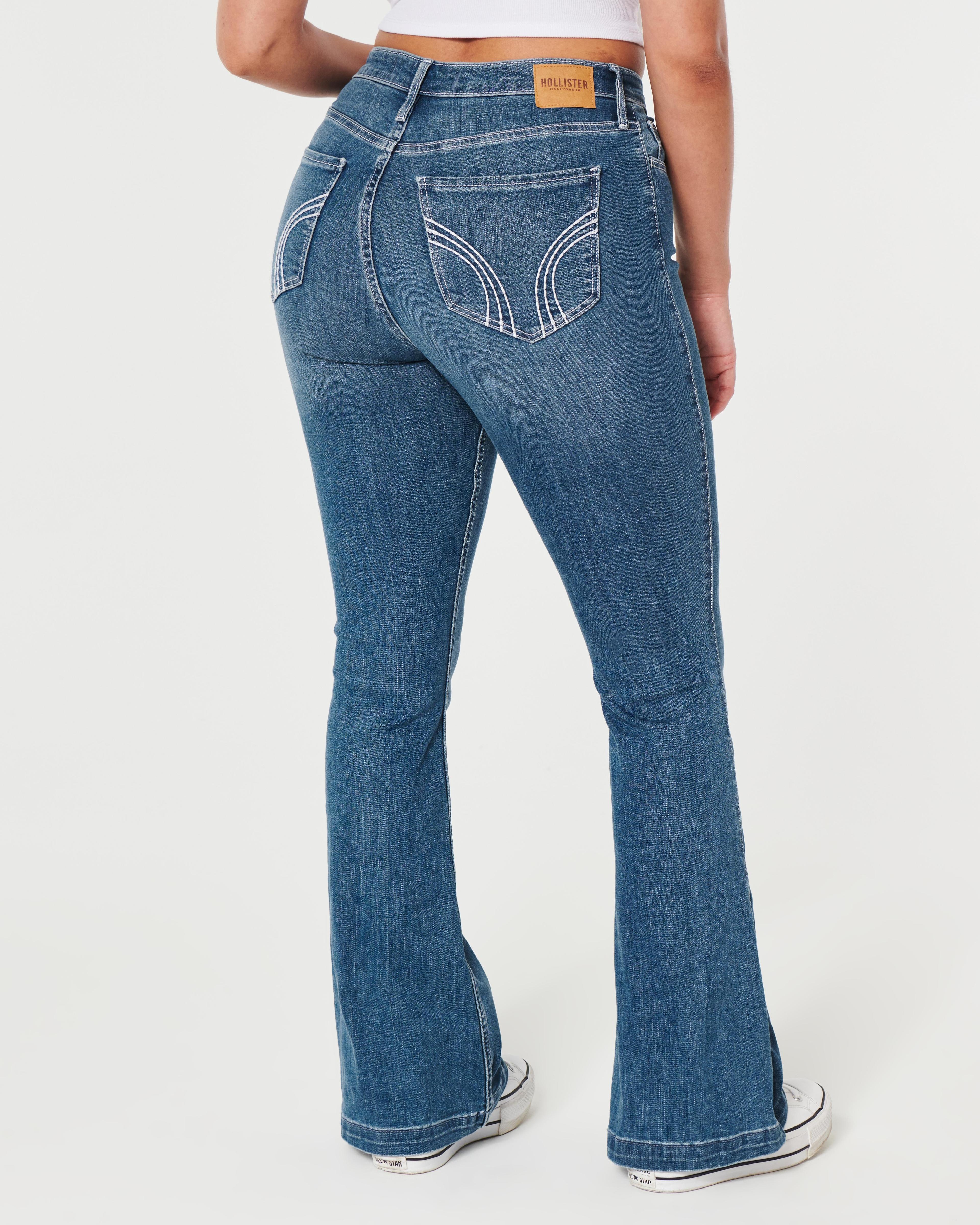 Curvy High-Rise Medium Wash Vintage Flare Jeans Product Image