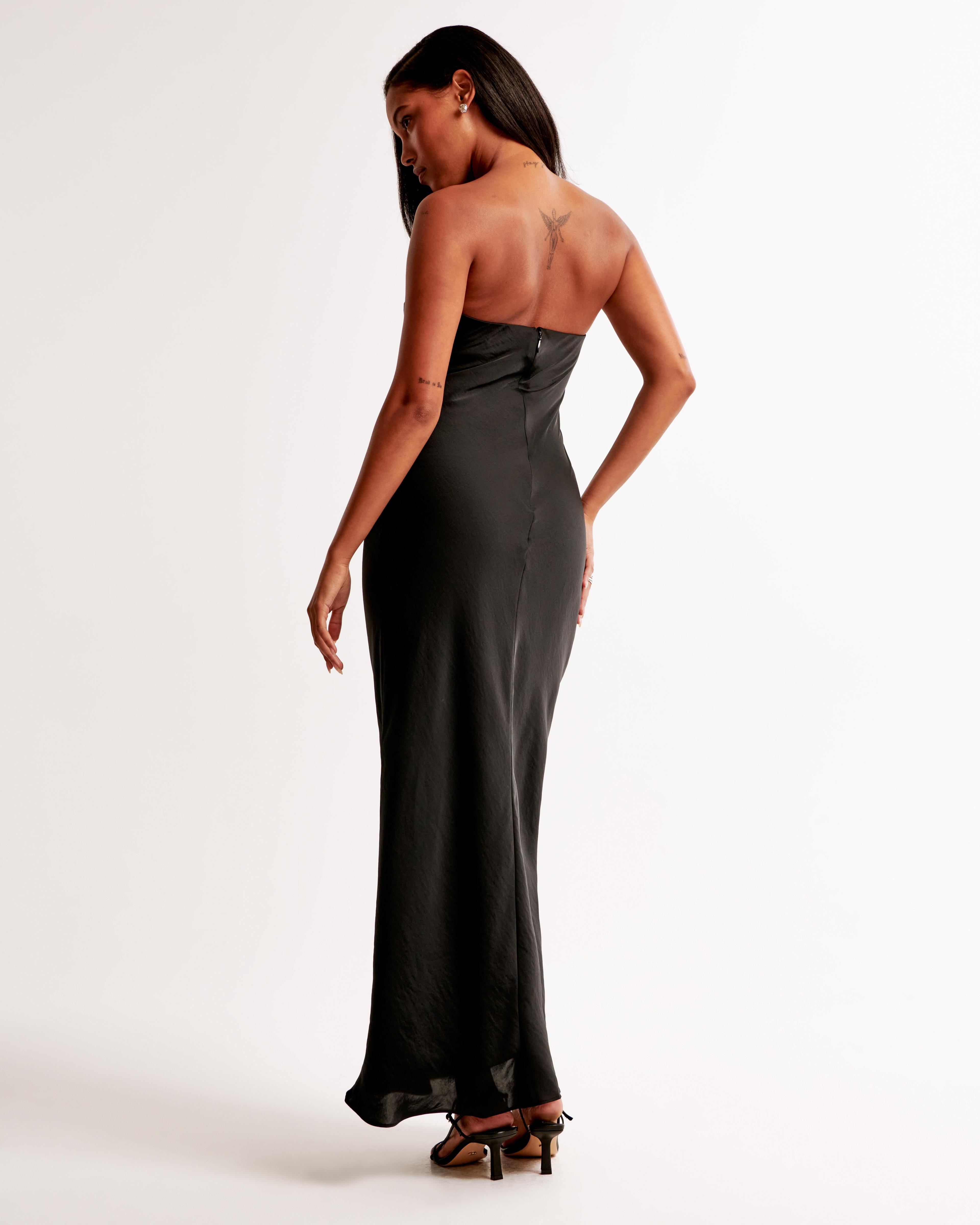 Strapless Scarf Maxi Dress Product Image