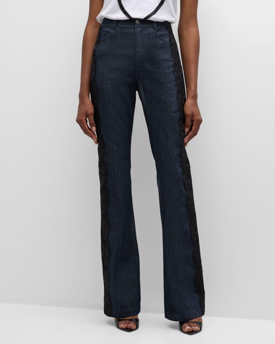 Laney Lace Flare Jeans Product Image