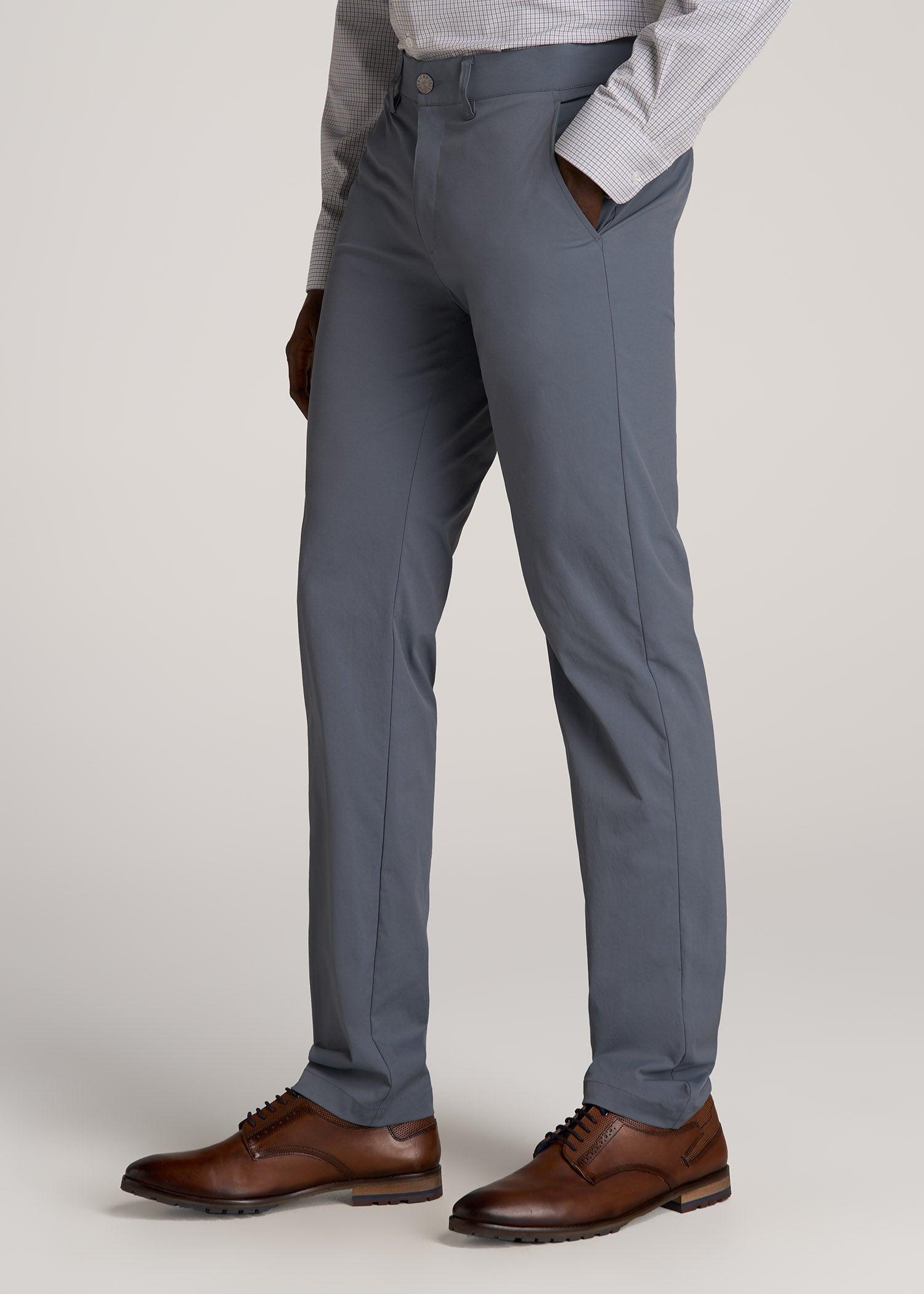 TAPERED FIT Traveler Chino Pants for Tall Men in Smoky Blue Male Product Image