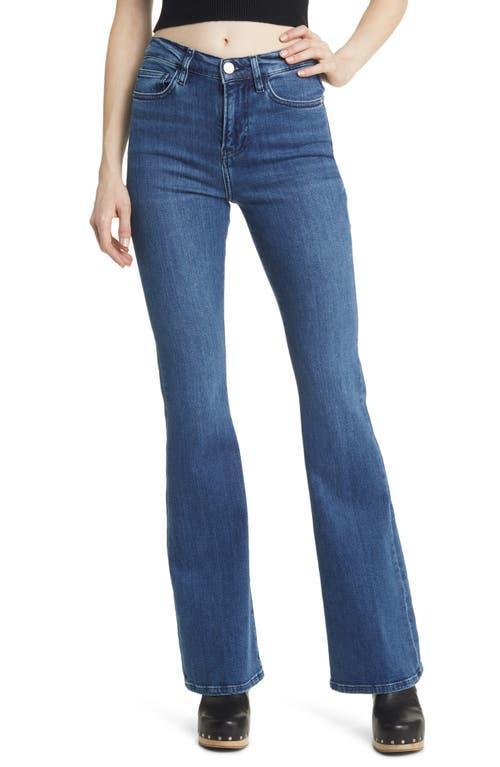 Womens Le High Flare Mid-Rise Stretch Boot-Cut Jeans Product Image