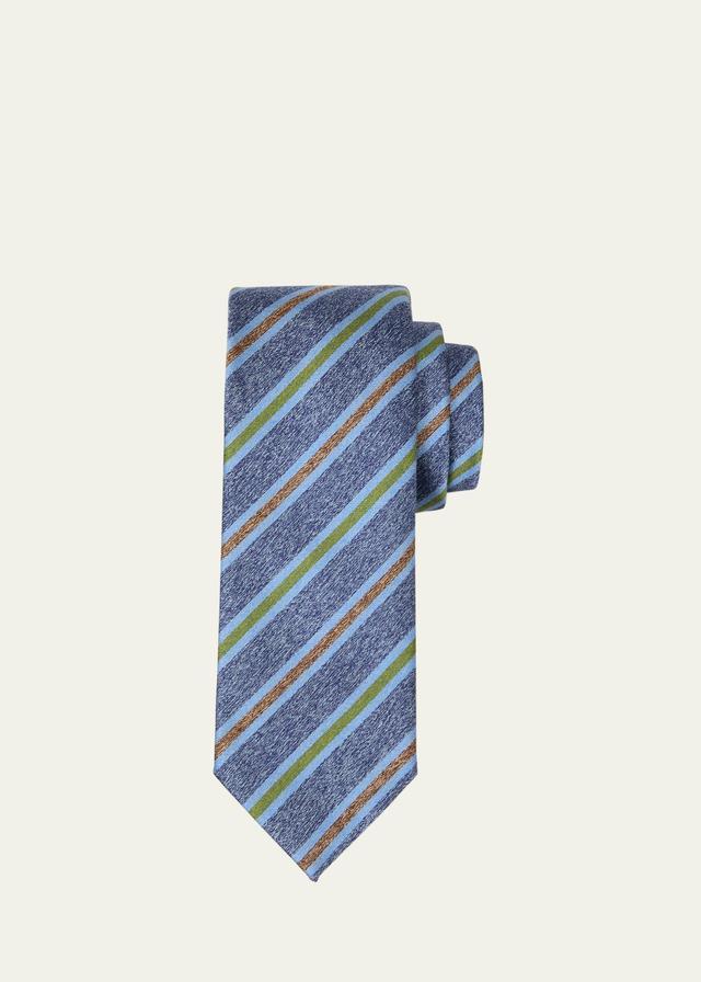 Mens Schappe Silk Stripe Tie Product Image