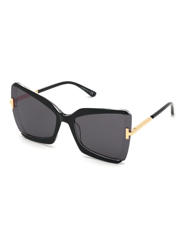 Gia Semi-Rimless Butterfly Sunglasses Product Image