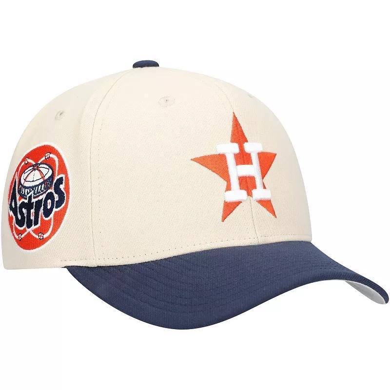 Mitchell & Ness Mens Cream Houston Astros Pro Crown Adjustable Hat Product Image